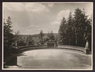 Gedenktafel Ernst von Bandel am Hermannsdenkmal. Detmold. Hiddesen. Papierabzug