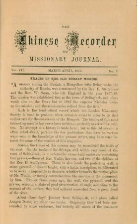 No. 2. March - April, 1876