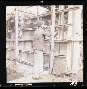 Betonschalplatten - Bauweise, Speicher im Mannheimer Hafen, 1947-1949