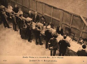 Flämische Wahlen in der Universität Genf - an der Wahlurne