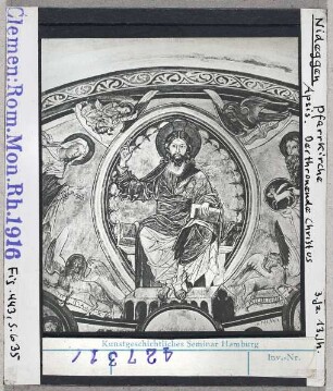 Nideggen: Pfarrkirche, Apsis, Thronender Christus