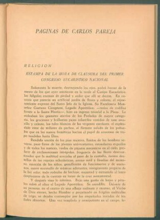 Páginas de Carlos Pareja