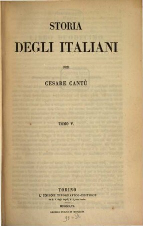 Storia degli Italiani, 5