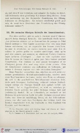 III. Die normalen flüssigen Kristalle des Ammoniumoleats