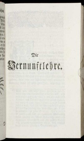 Die Vernunftlehre.