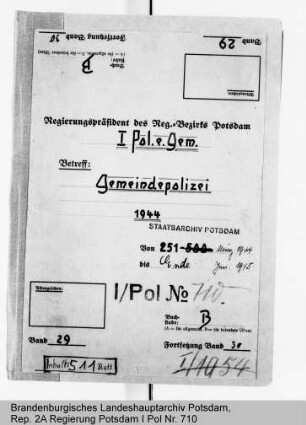 Gemeindepolizei (Schutzpolizei der Gemeinden