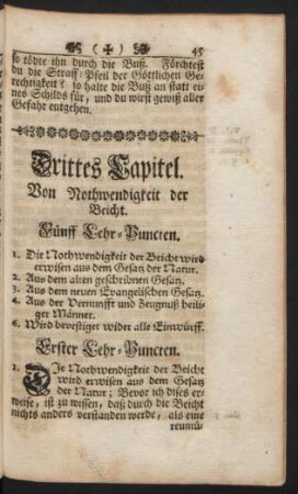 Drittes Capitel. Von Nothwendigkeit der Beicht