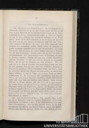 C. Die Bewirthschaftung.