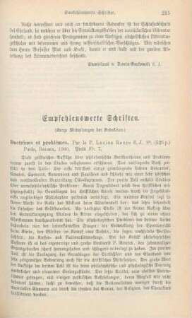 215-227 Empfehlenswerthe Schriften