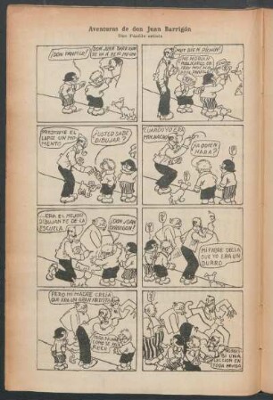 Aventuras de don Juan Barrigón : Don Pánfilo artista