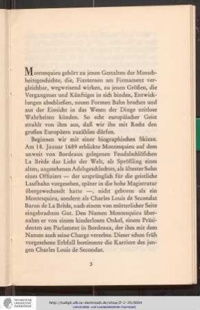 Montesquieu: Historismus und moderner Verfassungsstaat