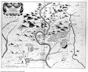 Athanasii Kircheri Latium, ..., Falttafel vor Seite 143: Gegend um Tivoli