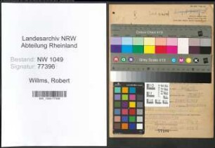 Entnazifizierung Robert Willms , geb. 19.01.1900 (Werkmeister)