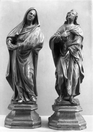 Maria und Johannes von einer Kreuzigungsgruppe