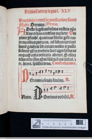 Benedictio cereorum in purificatione beate virginis