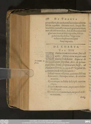 De Charta Tit. XIII.