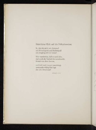 Heimlicher Blick auf die Frühjahrswiese