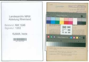 Entnazifizierung Irene Kufeldt , geb. 18.01.1910 (Lehrerin)