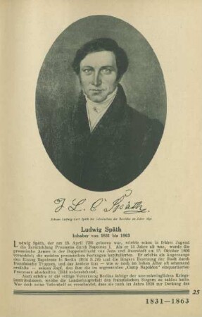 Ludwig Späth, Inhaber von 1831-1863