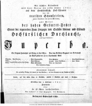 Henriette oder sie ist schon verheirathet