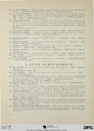 V. Oude schilderijen (Nr. 480-492)