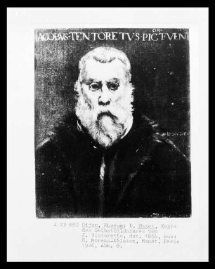 Kopie des Selbstbildnisses von Tintoretto