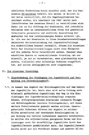 9-30, II. Die einzelnen Vorschläge