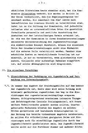 9-30, II. Die einzelnen Vorschläge