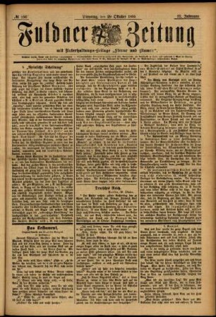 Ausgabe vom Dienstag, den 29. Oktober 1895.