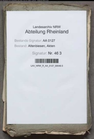 Nachrichten über Jagdgerechtsame des Hauses Blatzheim