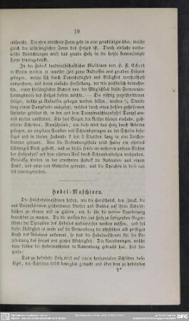 Hobel-Maschinen