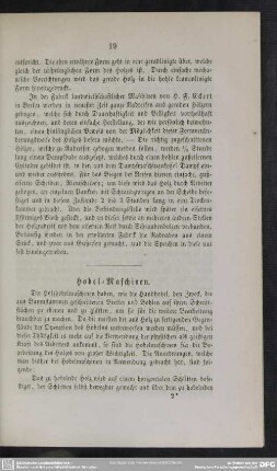Hobel-Maschinen