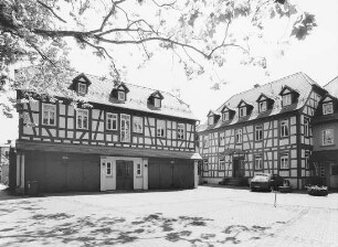 Ehemaliges Rittergut von Carlshausen (Hofanlage); Linsengericht, Hofstraße 2, Hofstraße 3a, Hofstraße 3