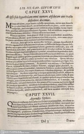 CAPUT XXVI. Ab ipso sole hyperbolam omni numero absolutam uno tractu describere docemur.