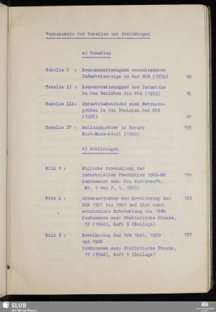 Verzeichnis der Tabellen und Abbildungen