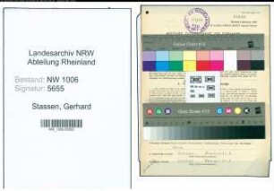 Entnazifizierung Gerhard Stassen , geb. 20.03.1897 (Landwirt)