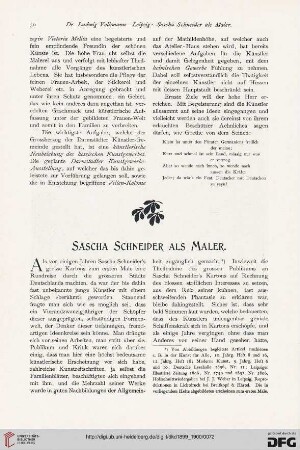 Sascha Schneider als Maler