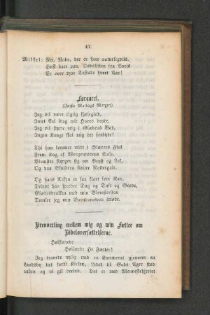 Brevvexling mellem mig og min Fatter om Bibelvbersattelserne.
