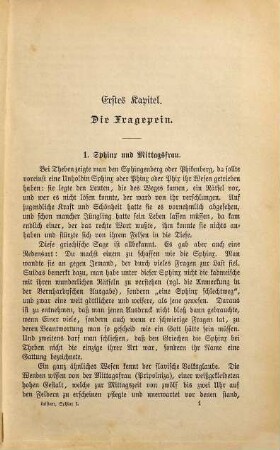 Das Rätsel der Sphinx : Grundzüge einer Mythengeschichte, 1
