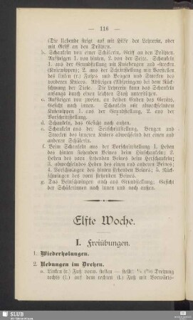 Elfte Woche