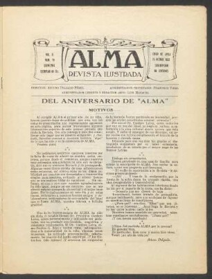 volumen 2, número 19 (15 octubre 1922)