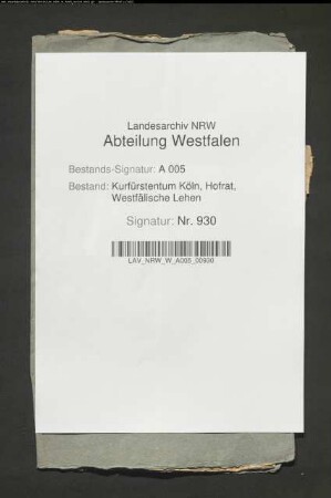 Belehnungsgesuch des Johann Bertram mit dem Gut zu Holthausen vor Geseke