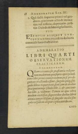 Adumbratio Libri Quarti Observationum Practicarum.