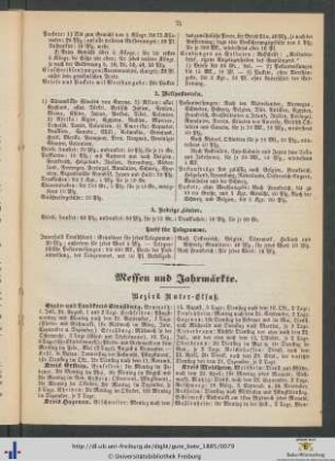 Messen und Jahrmärkte.
