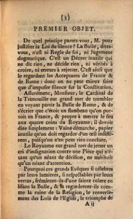 Lettre à l'auteur de l'écrit intitulé: La légitimité ... de la loi du silence