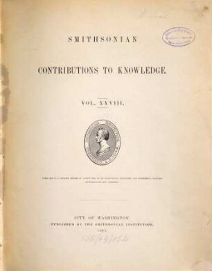 Smithsonian contributions to knowledge. 28. 1892