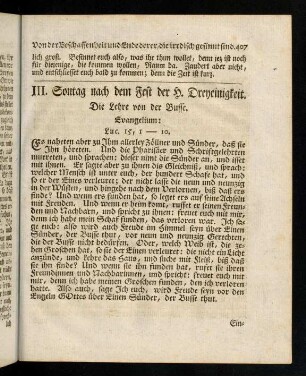 407-409, Evangelium; Eingang