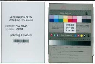 Entnazifizierung Elisabeth Isenberg , geb. 26.06.1913 ()