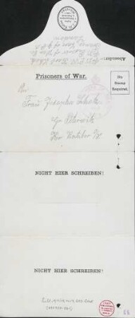 [Karl Scholz an Josefa Scholz in Peterwitz]
