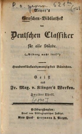 Geist aus Fr. Max. v. Klinger's Werken, 2